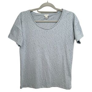 J. Crew Women’s T-shirt Gray Short sleeve Cotton blend size Medium